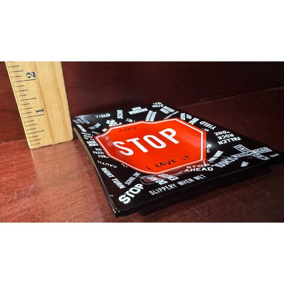 Vintage Houze Art Trinket Tray From 1960s Stop Sign Ashtray Point Marion, PA - Picture 3 of 6